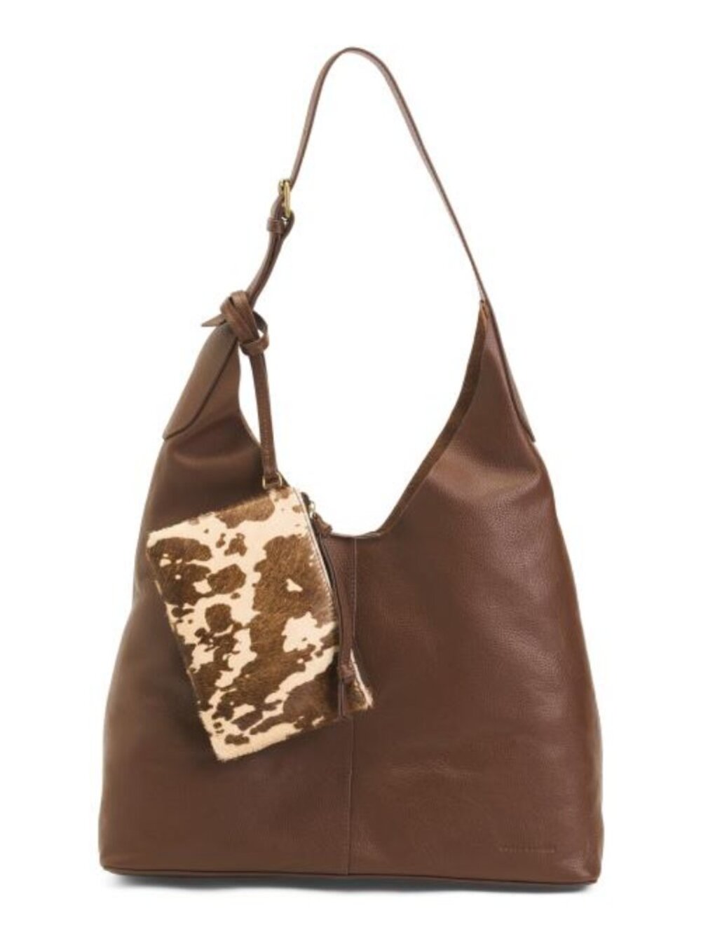 LUCKY BRAND Leather Anny Hobo With Cow Pouch